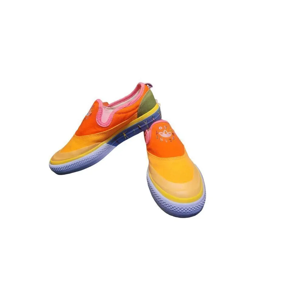 Adidas Originals Nizza Slip-On Pride Rainbow GW2421 Shoes Sneakers Size 4 NO BOX